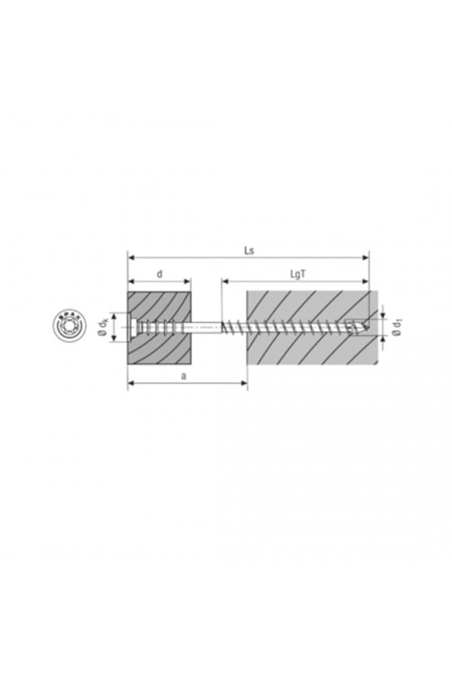 Spax Ayar vidası, 6 x 100mm, 100 Adet, düz başlı, T-STAR plus T30, tespit kanalları, 4KESİCİ, WIROX 