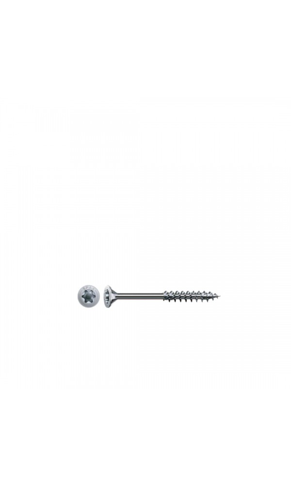 Spax Sunta Vidası, Evrensel Vida 5 x 100 mm, 100 Adet, Yarım Dişli, Havşa Başlı, T-STAR plus T20, 4KESİCİ UÇlu, WIROX Kaplama 