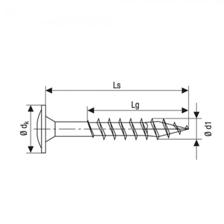 Spax Ahşap Konstrüksiyon Vidası, 8 x 340 mm, 50 Adet, Yarım Dişli, Havşa Başlı, T-STAR plus T40, 4KESİCİ UÇlu, WIROX Kaplama
