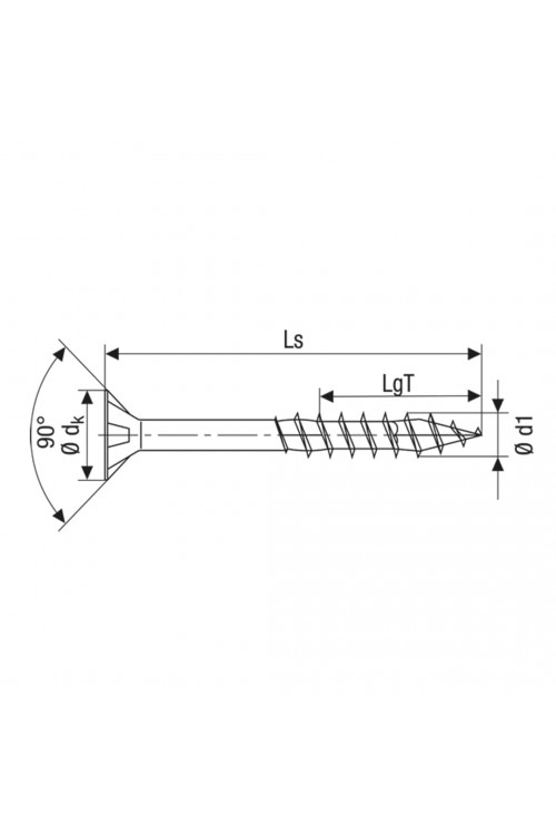 Spax Ahşap Konstrüksiyon Vidası, 10 x 100 mm, 50 Adet, Yarım Dişli, Havşa Başlı, T-STAR plus T50, 4KESİCİ UÇlu, WIROX Kaplama