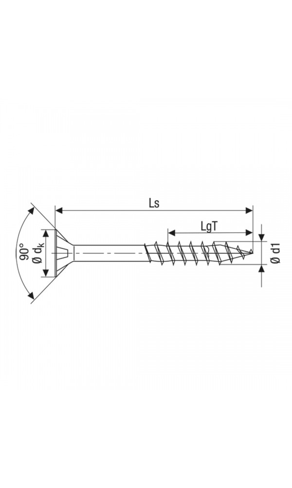 Spax Ahşap Konstrüksiyon Vidası, 10 x 320 mm, 50 Adet, Yarım Dişli, Havşa Başlı, T-STAR plus T50, 4KESİCİ UÇlu, WIROX Kaplama