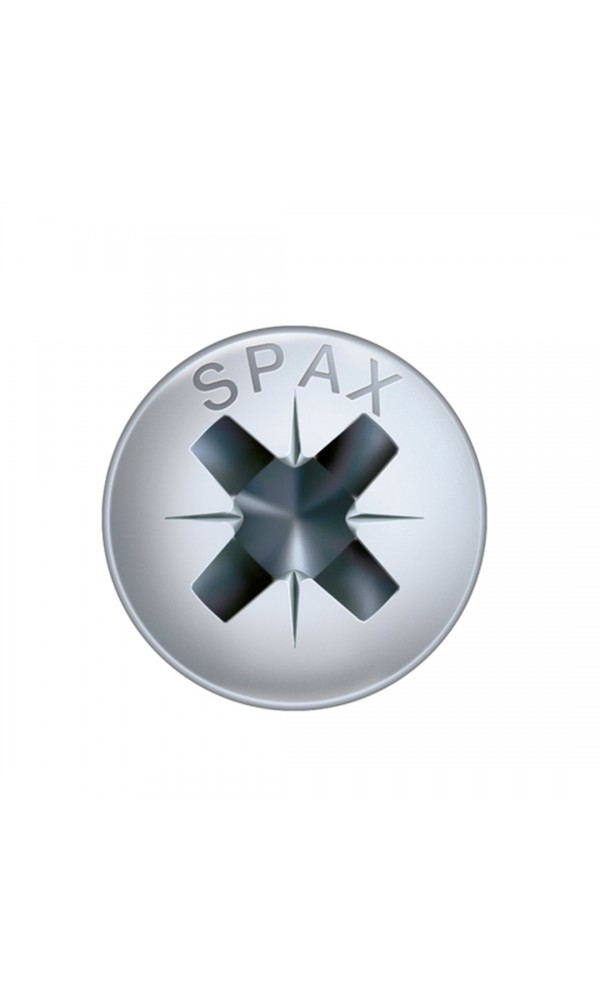 Spax Sunta Vidası, Evrensel Vida, 4 x 40 mm, 500 Adet, Tam Dişli, Yuvarlak Silindir Başlı, Yıldız Z2, 4KESİCİ UÇlu, WIROX Kaplama