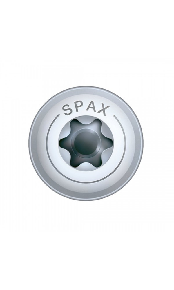 Spax HI.FORCE, 6 x 100 mm, 100 Adet, Yarım Dişli, Pul Başlı, T-STAR plus T30, 4KESİCİ UÇlu, WIROX Kaplama