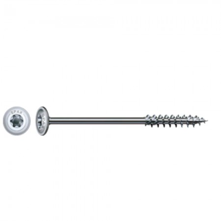 Spax HI.FORCE, 6 x 160 mm, 100 Adet, Yarım Dişli, Pul Başlı, T-STAR plus T30, 4KESİCİ UÇlu, WIROX Kaplama