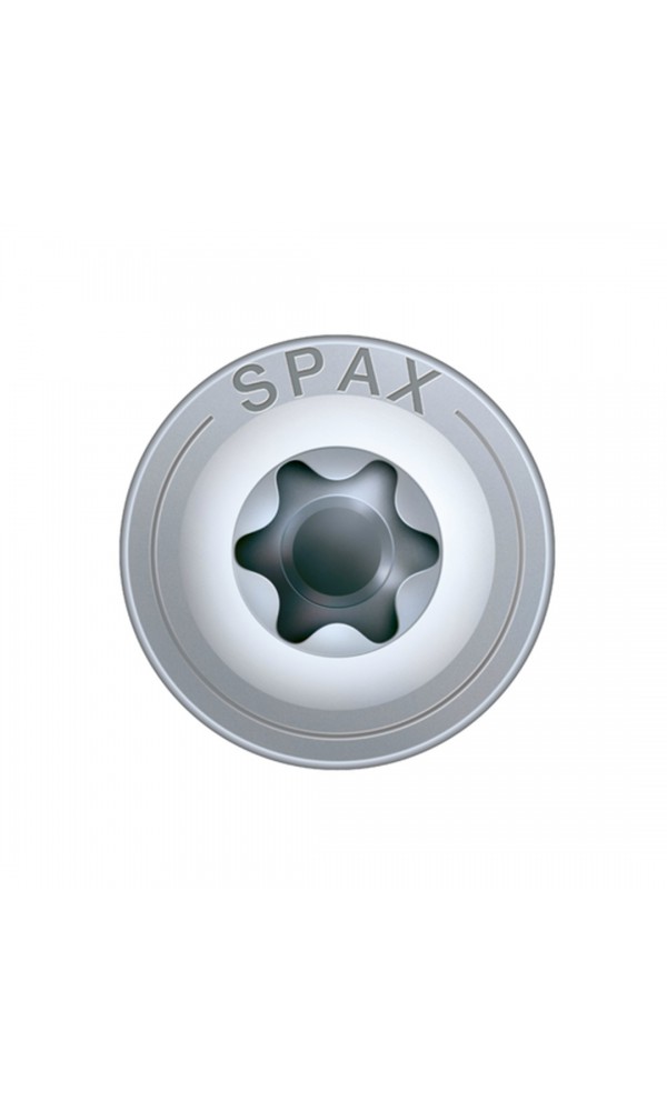 Spax HI.FORCE, 8 x 50 mm, 50 Adet, Yarım Dişli, Pul Başlı, T-STAR plus T30, 4KESİCİ UÇlu, WIROX Kaplama