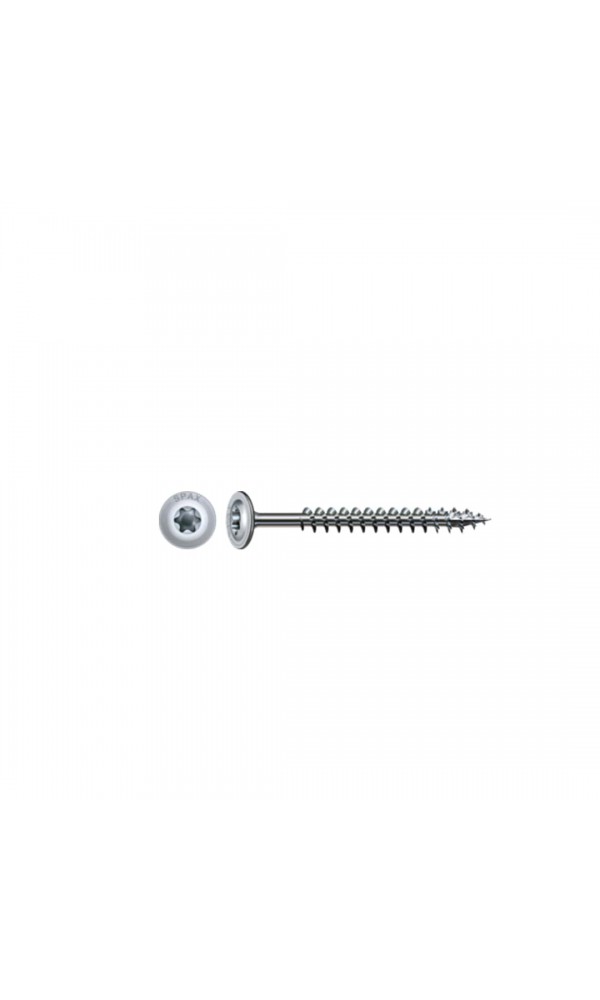 Spax HI.FORCE, 8 x 100 mm, 50 Adet, Tam Dişli, Pul Başlı, T-STAR plus T40, 4KESİCİ UÇlu, WIROX Kaplama 