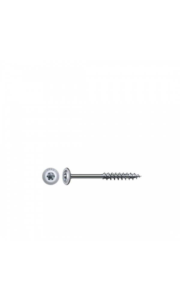 Spax HI.FORCE, 8 x 240 mm, 50 Adet, Yarım Dişli, Pul Başlı, T-STAR plus T40, 4KESİCİ UÇlu, WIROX Kaplama