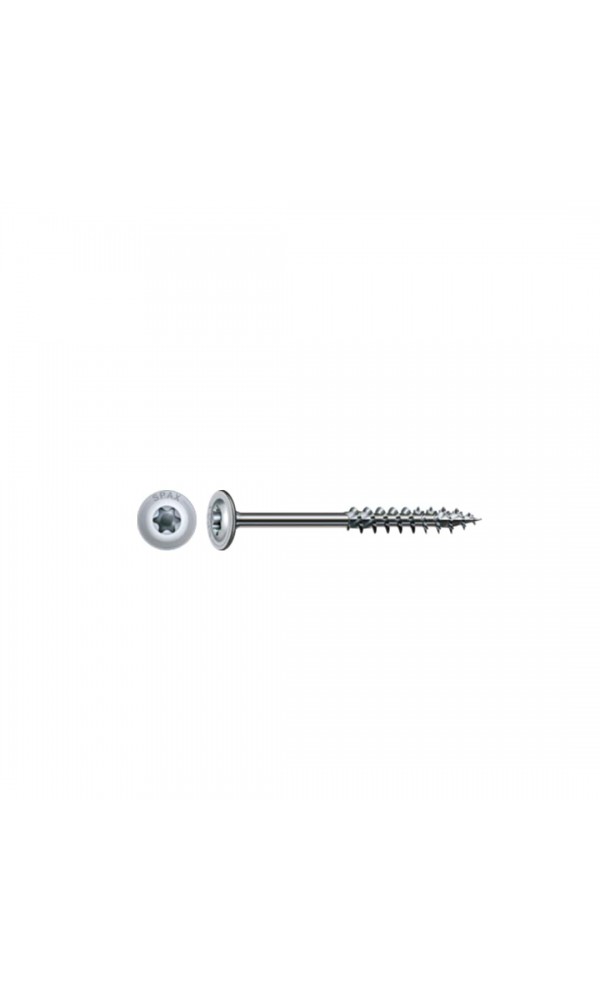 Spax HI.FORCE, 8 x 260 mm, 50 Adet, Yarım Dişli, Pul Başlı, T-STAR plus T40, 4KESİCİ UÇlu, WIROX Kaplama