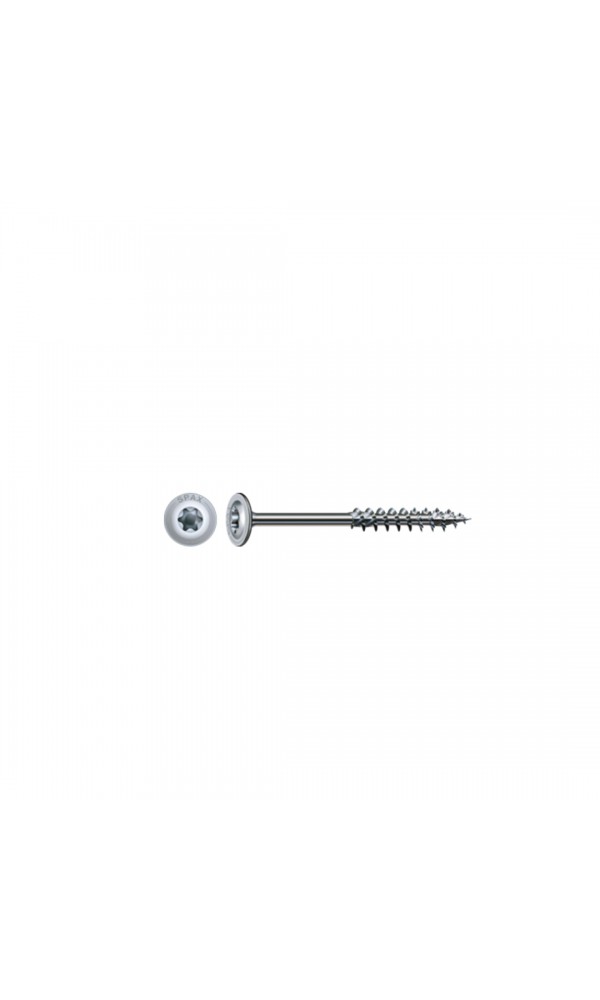 Spax HI.FORCE, 8 x 300 mm, 50 Adet, Yarım Dişli, Pul Başlı, T-STAR plus T40, 4KESİCİ UÇlu, WIROX Kaplama 