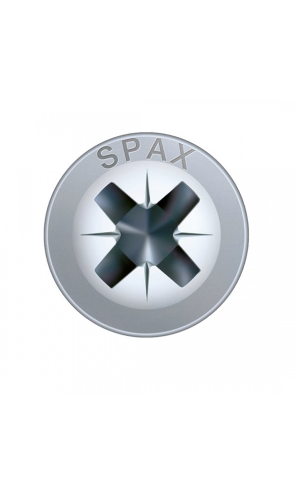 Spax Sunta Vidası, Evrensel Vida, 3,5 x 25 mm, 2.000 Adet, Tam Dişli, Arkalık Vidası, Yıldız Z2, 4KESİCİ UÇlu, WIROX Kaplama