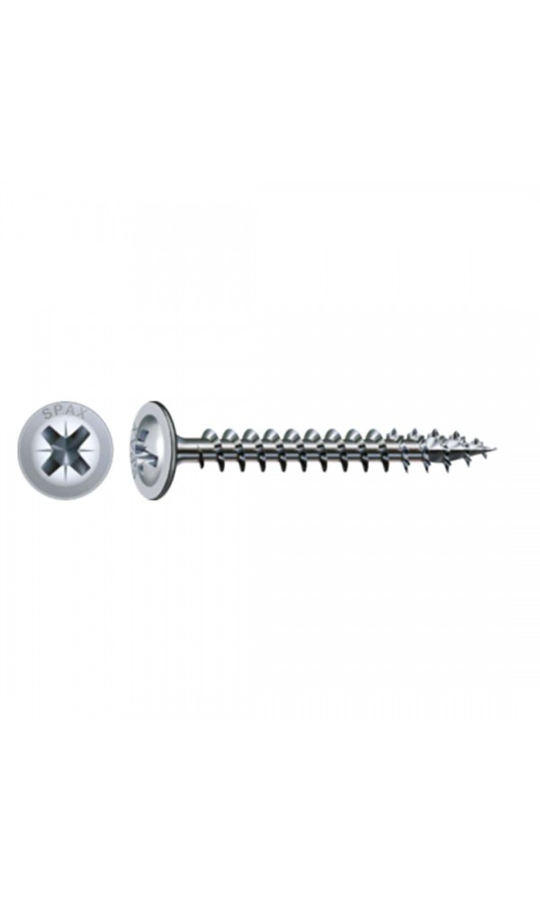 Spax Sunta Vidası, Evrensel Vida, 3,5 x 25 mm, 2.000 Adet, Tam Dişli, Arkalık Vidası, Yıldız Z2, 4KESİCİ UÇlu, WIROX Kaplama