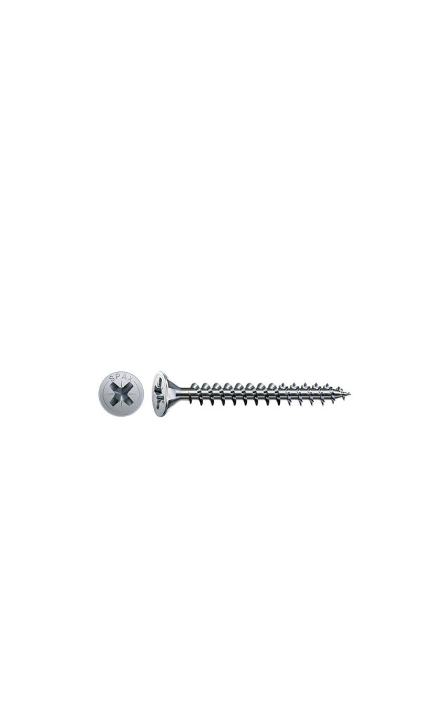 Spax Sunta Vidası, Evrensel Vida, 2,5 x 10 mm, 1.000 Adet, Tam Dişli, Havşa Başlı, Yıldız Z1, SPAX-S Versiyon, WIROX Kaplama 