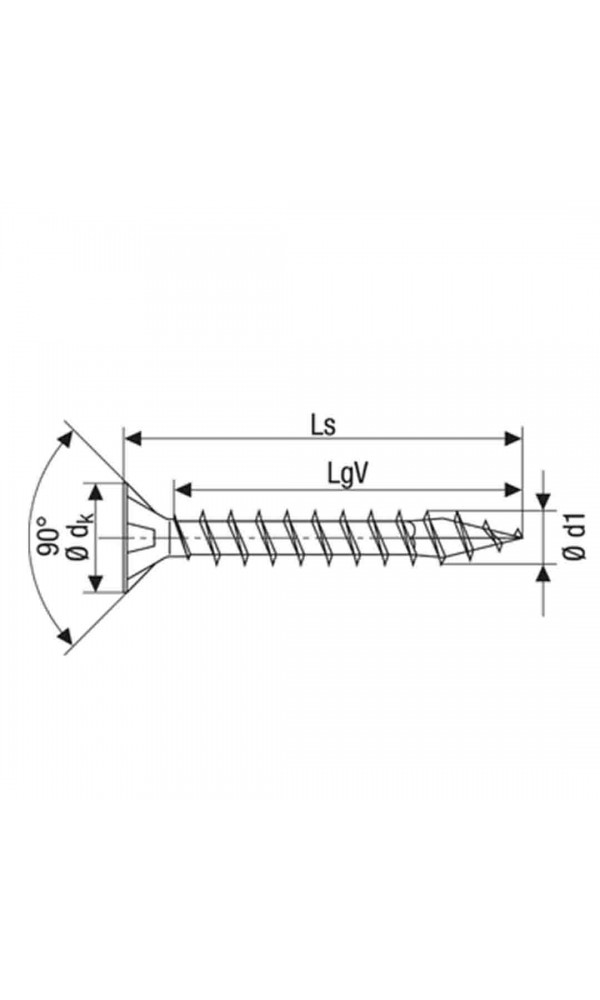 Spax Sunta Vidası, Evrensel Vida 3,5 x 16 mm, 1.000 Adet, Tam Dişli, Havşa Başlı, Yıldız Z2, 4KESİCİ UÇlu, WIROX Kaplama 