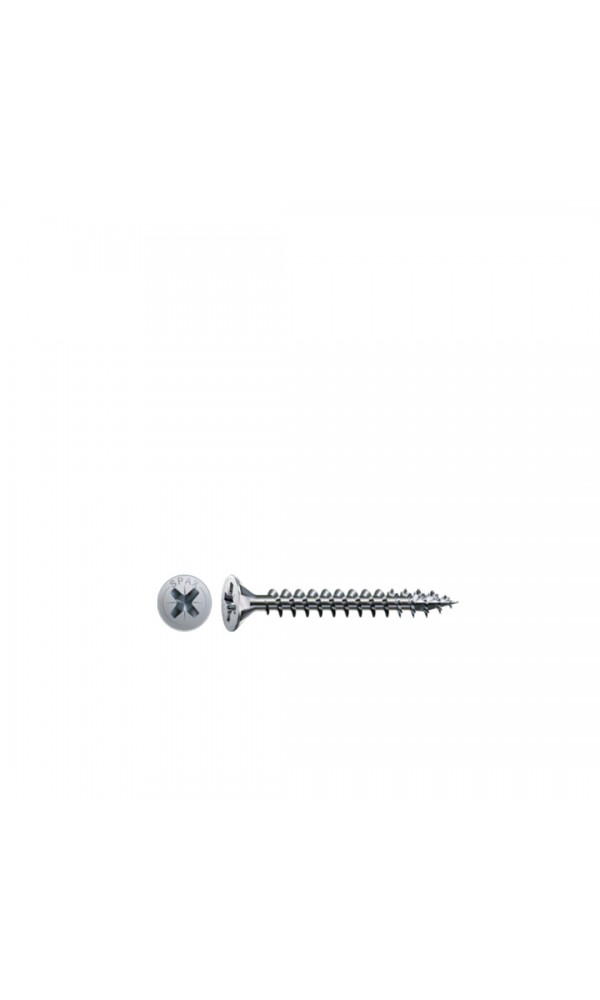 Spax Sunta Vidası, Evrensel Vida,  5 x 60 mm, 500 Adet, Tam Dişli, Havşa Başlı, Yıldız Z2, 4KESİCİ UÇlu, WIROX Kaplama