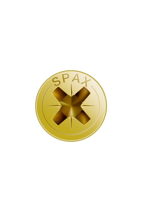 Spax Sunta Vidası, Evrensel Vida, 3 x 16 mm, 1.000 Adet, Tam Dişli, Havşa Başlı, Yıldız Z1, SPAX-S Versiyon, YELLOX Kaplama