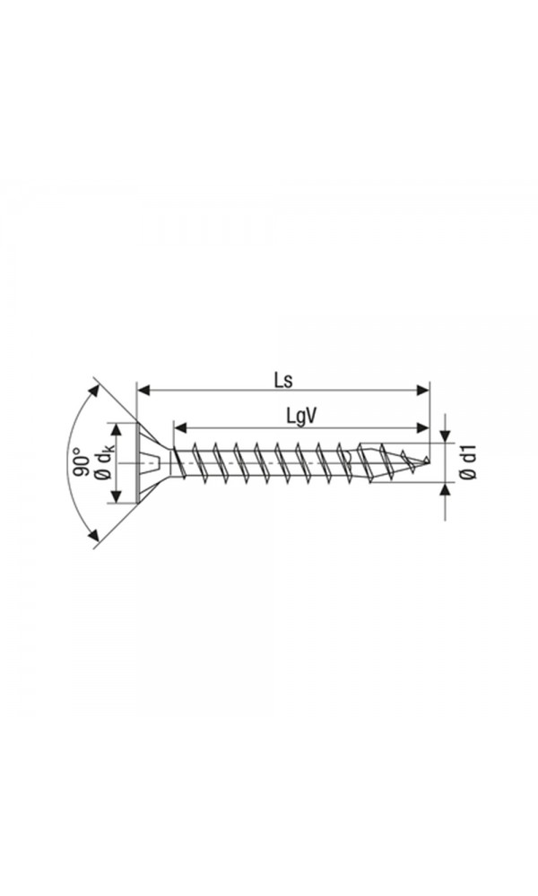 Spax Sunta Vidası, Evrensel Vida, 3,5 x 50 mm, 500 Adet, Tam Dişli, Havşa Başlı, Yıldız Z2, 4KESİCİ UÇlu, YELLOX Kaplama
