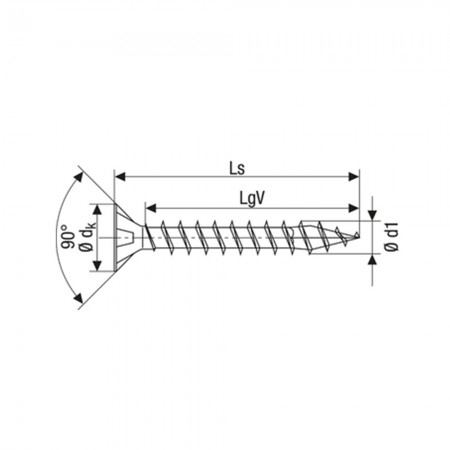 Spax Sunta Vidası, Evrensel Vida,  4 x 30 mm, 1.000 Adet, Tam Dişli, Havşa Başlı, Yıldız Z2, 4KESİCİ UÇlu, YELLOX Kaplama