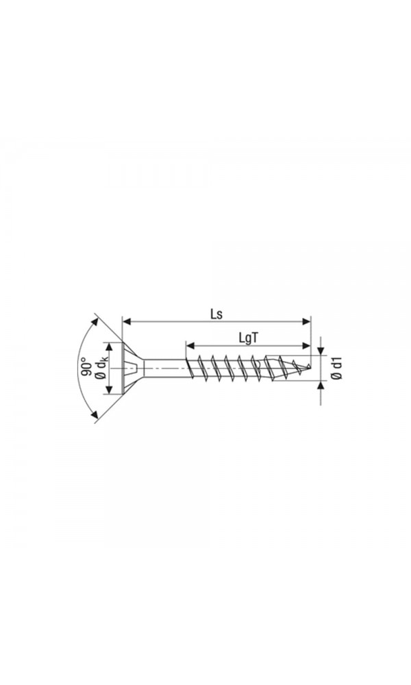 Spax Sunta Vidası, Evrensel Vida, 4 x 80 mm, 200 Adet, Yarım Dişli, Havşa Başlı, Yıldız Z2, 4KESİCİ UÇlu, YELLOX Kaplama, Sunta Vidası