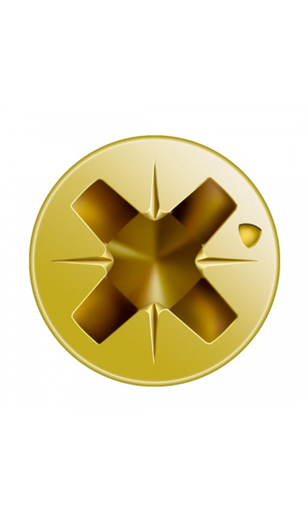 SPAX Cam Çıta Vidası, 3,5 x 40 mm, 200 Adet, Yarım Dişli, Havşa Başlı, Yıldız Z2, KESİCİ Uçlu, YELLOX Kaplama