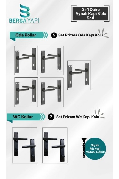 Prizma Aynalı Kapı Kolu 3+1 Diare İçin Uygun oda kapı kolu, wc kapı kolu Prizma Aynalı Kapı Kolu 3+1 Diare İçin Uygun oda kapı kolu, wc kapı kolu