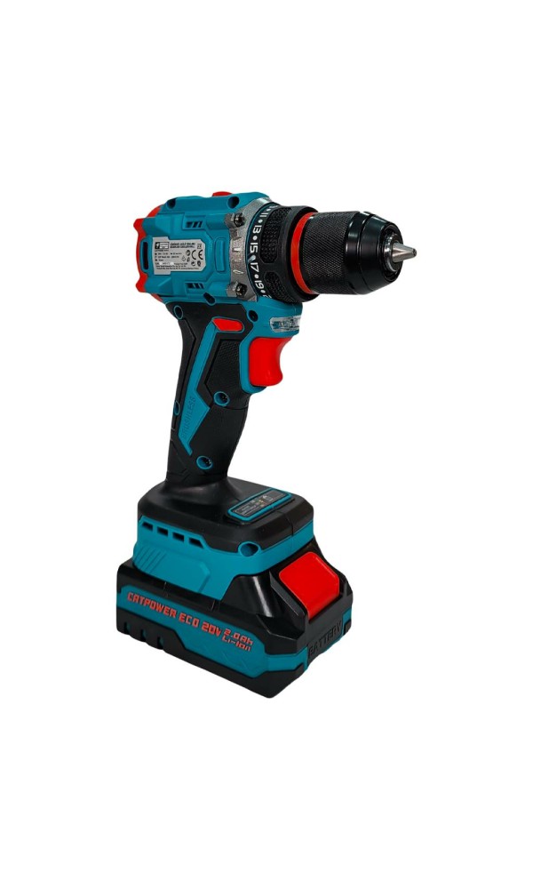 CATPOWER E1010 Kömürsüz Motor Şarjlı Matkap 20V 2.0Ah. (2 Akülü)