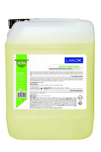ULTRA POWER MATIC - Bulaşık Makine Deterjanı Sert Sular İçin 20LT ULTRA POWER MATIC - Bulaşık Makine Deterjanı Sert Sular İçin 20LT