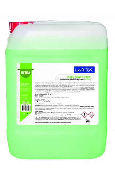 ULTRA POWER RINSE - Bulaşık Makinesi Parlatıcısı Sert Sular İçin 20LT ULTRA POWER RINSE - Bulaşık Makinesi Parlatıcısı Sert Sular İçin 20LT