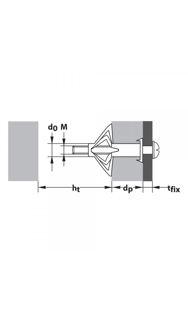 TOX - ACROBAT M5 X 52 METAL BOŞLUK DÜBELİ ( 50 ADET )