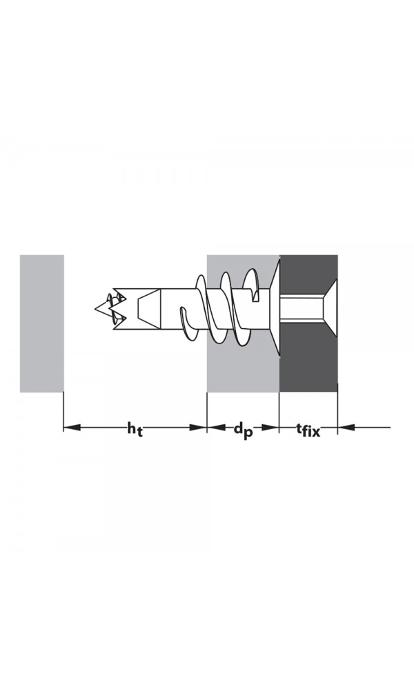 TOX - SPİRAL PLUS + VİDA ALÇIPAN DÜBELİ ( 50 ADET )
