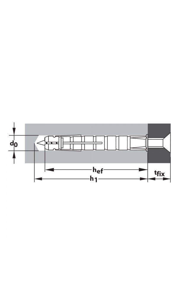 TOX - İMPACT M12 X 50 ÇAKMALI ÇELİK DÜBEL A4 PASLANMAZ ( 50 ADET )