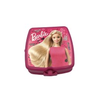 BersaChef Barbie Kilitli 4 Bölmeli Beslenme Kutusu Çocuk Kahvaltı Öğrenci Okul Piknik Yemek Koyma Çantası