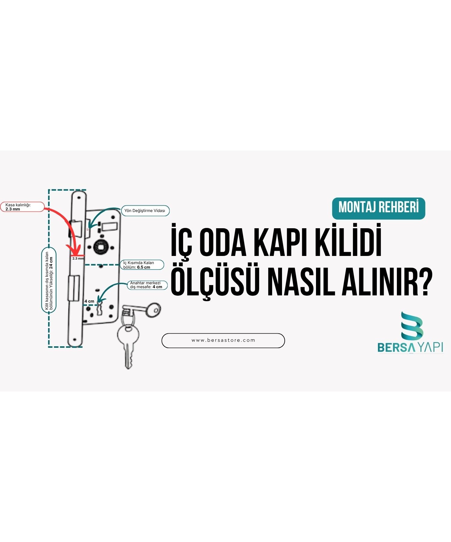 İç kapı kilidi ölçüsü nasıl alınır ve kapıma uyup uymayacağını nasıl anlarım?