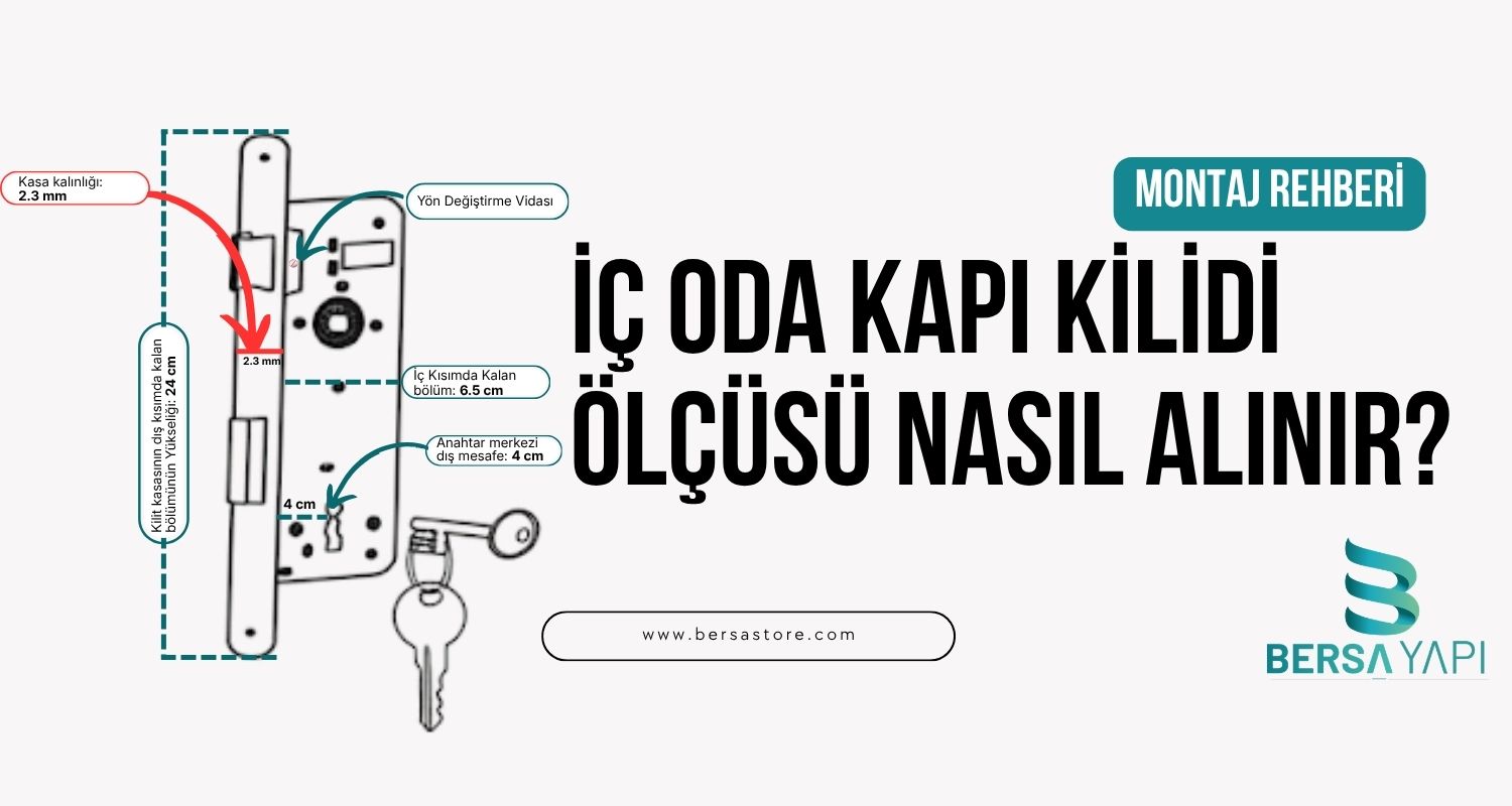 İç Oda Kapı Kilidi Ölçüsü Nasıl Alınır?