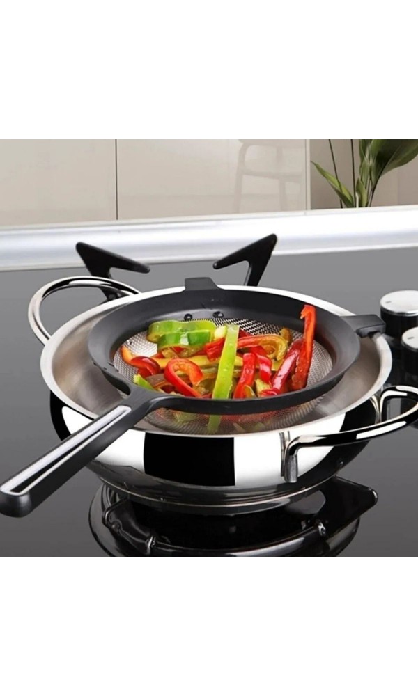  Tel Süzgeç Tencereye Takılabilen Seti Un Eleği Süzgeç Kevgir 22cm 18cm 14cm