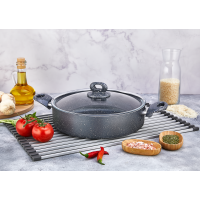 BersaChef Fiesta Granit 24cm Karnıyarık Basık Tencere