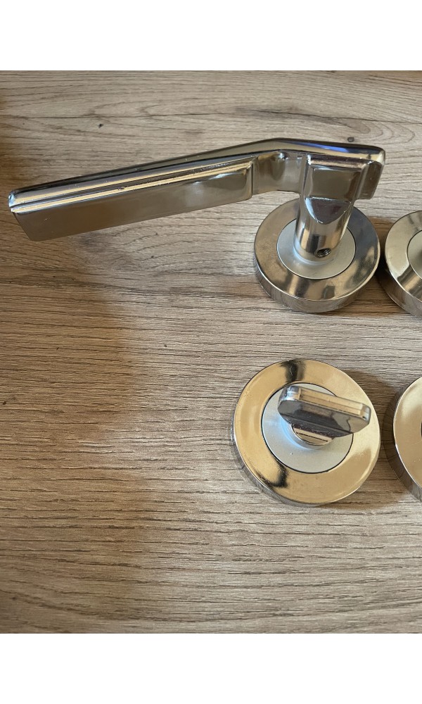 Bersa Yapı Azra Rozetli Wc Kapı Kolu Nikel Saten 1 Takım