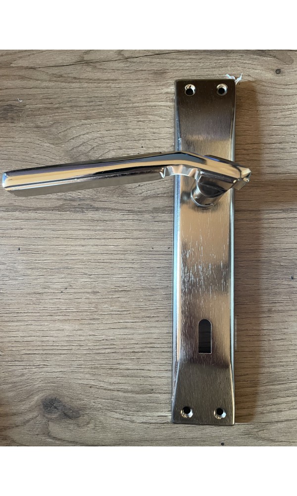 Bersa Yapı Azra Aynalı Oda Kapı Kolu Nikel Saten 1 Takım