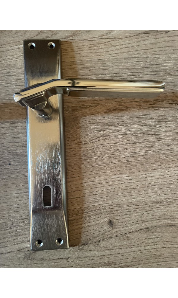 Bersa Yapı Azra Aynalı Oda Kapı Kolu Nikel Saten 1 Takım