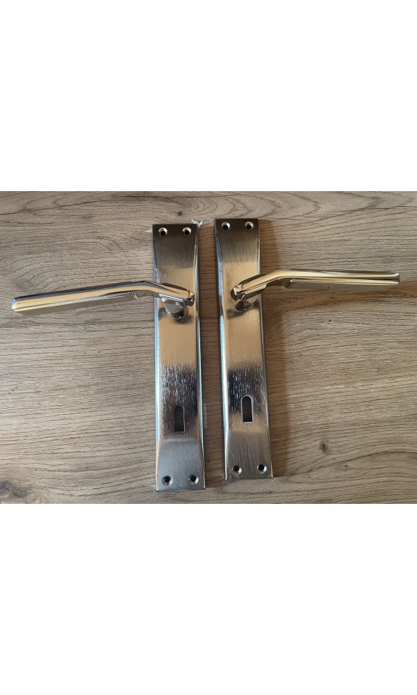 Bersa Yapı Azra Aynalı Oda Kapı Kolu Nikel Saten 1 Takım