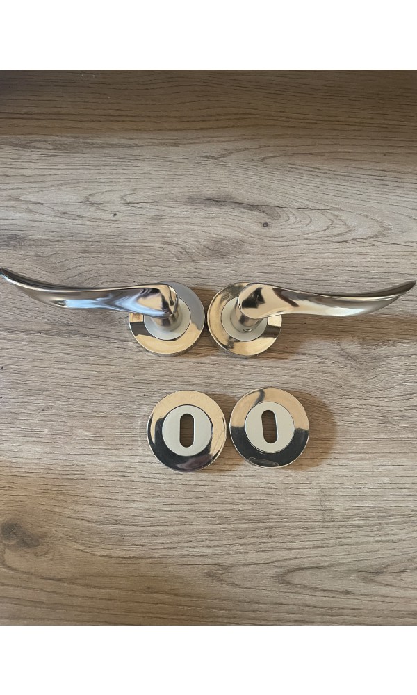 Bersa Yapı Yaprak Rozetli Oda Kapı Kolu Nikel Saten 1 Takım