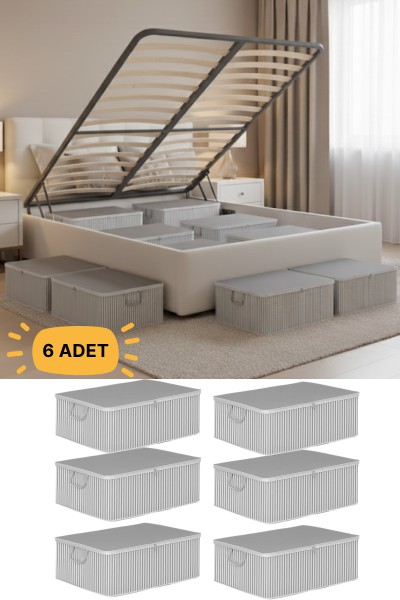 Oabhome 6'lı Büyük Boy Baza ve Çekyat Hurç Seti – Fermuarlı, Antrasit, 65 x 45 x 22 cm, Organizer Hurç Oabhome 6'lı Büyük Boy Baza ve Çekyat Hurç Seti – Fermuarlı, Antrasit, 65 x 45 x 22 cm, Organizer Hurç