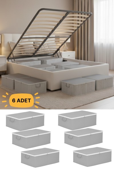 Oabhome 6'lı Büyük Boy Baza ve Çekyat Hurç Seti – Fermuarlı, Gri, 65 x 45 x 22 cm, Organizer Hurç Oabhome 6'lı Büyük Boy Baza ve Çekyat Hurç Seti – Fermuarlı, Gri, 65 x 45 x 22 cm, Organizer Hurç