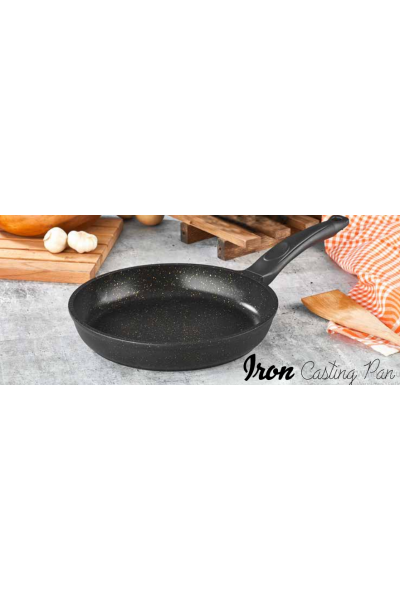 BersaChef Iron Döküm Granit Tava Pişirme Tavası 26cm