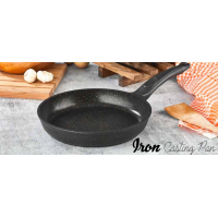 BersaChef Iron Döküm Granit Tava Pişirme Tavası 32cm