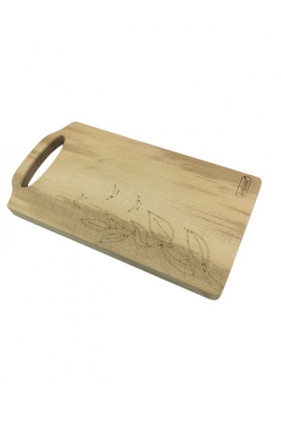 BersaChef Kayın Ağacından Ahşap Kesme Sunum Tahtası Küçük 170x310x200mm