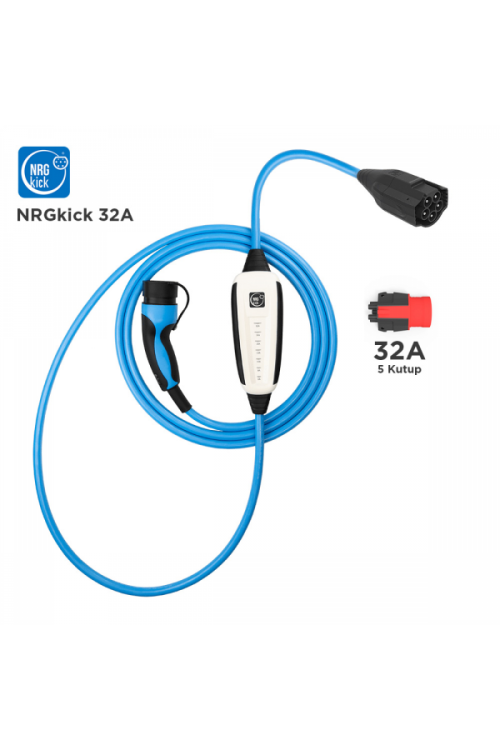 NRGkick 32A 22kW 5m Wifi+Bluetooth Mobil Elektrikli Araç Şarj İstasyonu
