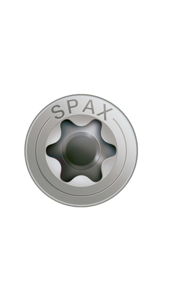 SPAX A2 Paslanmaz Vida, 5 x 40 mm, 200 Adet, Tam Dişli, Havşa Başlı, T-STAR plus T20, 4KESİCİ UÇlu, A2 Paslanmaz