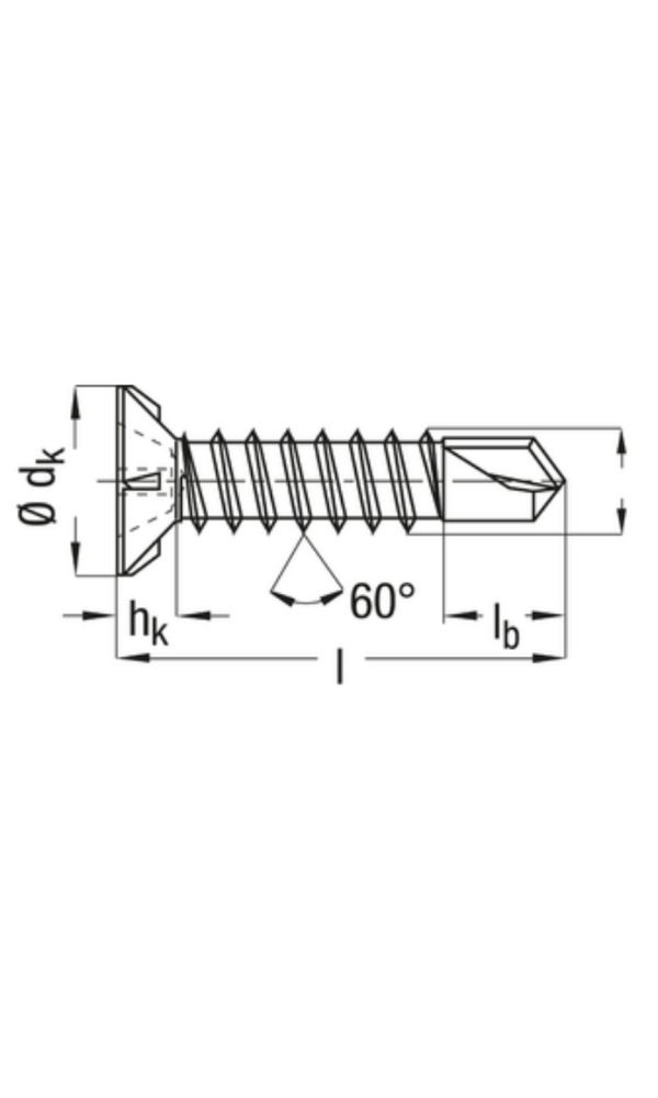 FEX-A Matkap Uçlu Pencere Vidası, 3,9 x 25 mm, 1.000 Adet, Kaba Dişli, Havşa Başlı, Yıldız H2, Matkap Uçlu, Titan Gümüş Kaplama