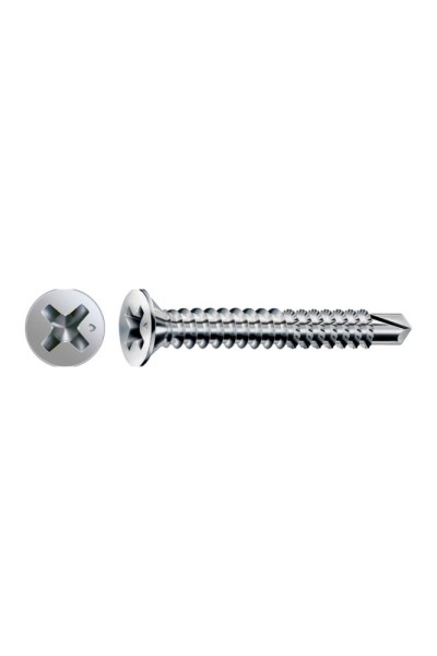 FEX-A Matkap Uçlu Pencere Vidası, 3,9 x 16 mm, 1.000 Adet, Kaba Dişli, Havşa Başlı, Yıldız H2, Matkap Uçlu, Titan Gümüş Kaplama FEX-A Matkap Uçlu Pencere Vidası, 3,9 x 16 mm, 1.000 Adet, Kaba Dişli, Havşa Başlı, Yıldız H2, Matkap Uçlu, Titan Gümüş Kaplama
