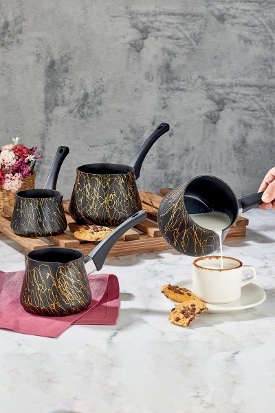 Elegance Cevze Ve Sütlük Seti Granit 4 Parça
